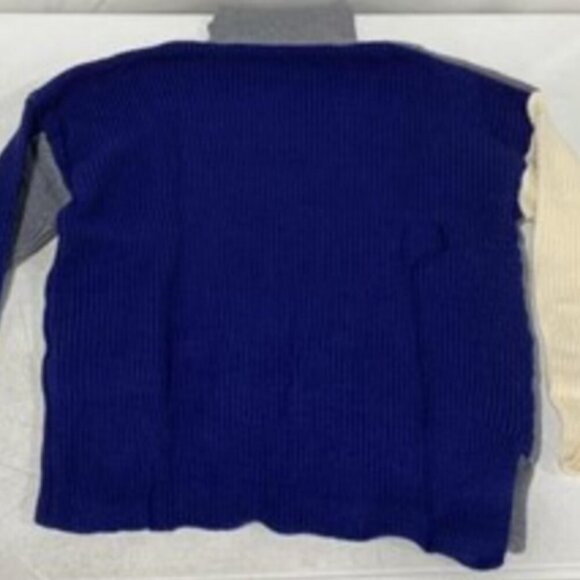 WOMENS LARGE KNIT PATTERNED TURTLE NECK SWEATER SHIRT, SIZE: L - Picture 4 of 5